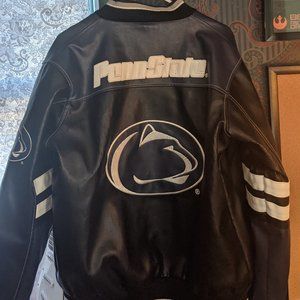 Men's Penn State Football Leather Jacket - XL